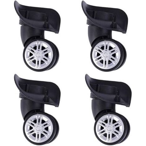 HOXILEELEO - Ruote di ricambio per la valigia, set di 4 – Diametro 5 cm – in Plastica e PVC – facile Installazione – Ruote silenziose (1/5)