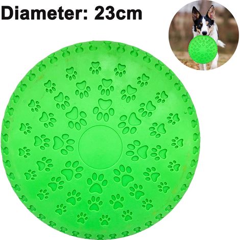 Lot de 2 disques volants en caoutchouc pour chien, jouet pour attraper les grands chiens