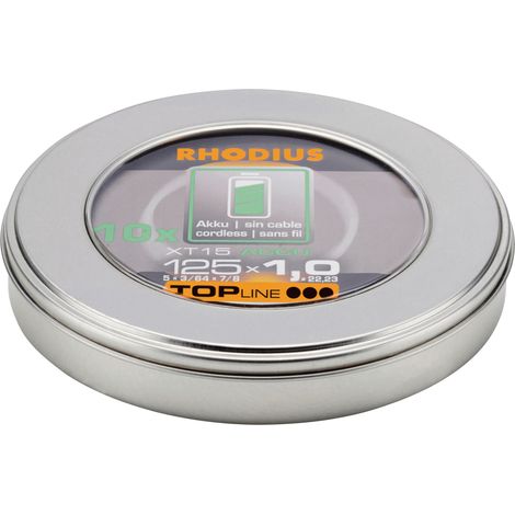 Disco de corte Rhodius xt15 125 mm alta velocidad pack 10