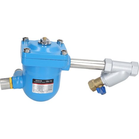 Purgeur automatique pneumatique en alliage d'aluminium résistant à la corrosion, pour système de filtration et tuyauterie de compresseur.