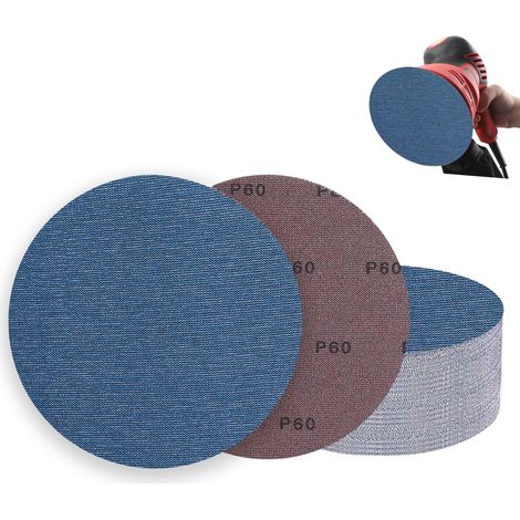 Lot de 30 Disques Abrasifs 150mm Maille, Filet Céramique Papier à Poncer (1/5)