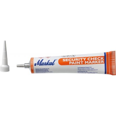 Seguridad-Check Pintura Blanca Marcador Marcador