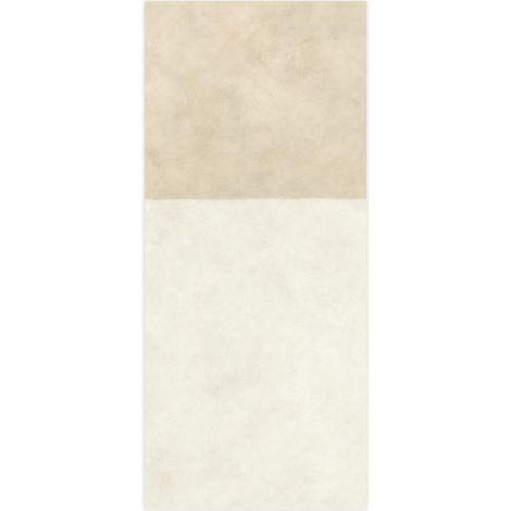 Carrelage effet Béton Blanc Sable / Beige Amande 278x120x0,6 cm Mat Stavira - Mur intérieur (vendu par carton de 3,336 m²) - RO'MA CARRELAGE