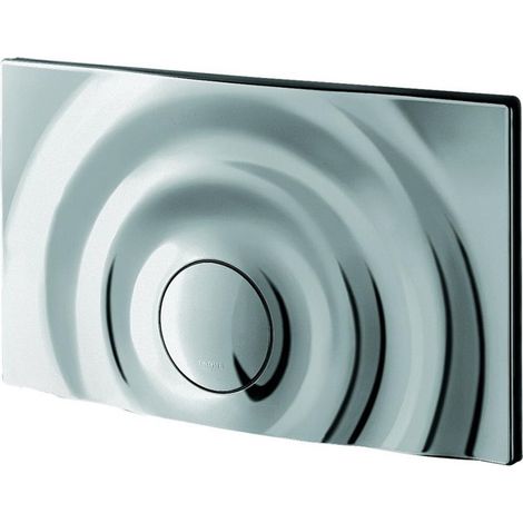 Plaque Grohe et bouton poussoir pour plaque de recouvrement Surf G chr