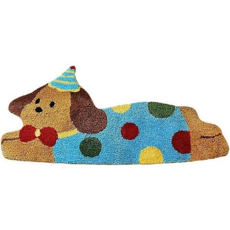 Tapis teckel, tapis de porte amusant avec motif de chien de dessin animé, décorations de Noël, tapis d'entrée intérieur, tapis de sol, tapis de porte antidérapant original (1/5)