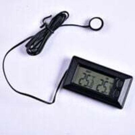SHINING HOUSE Auto-Thermometer für drinnen und draußen mit digitalem LCD-Display und 1,5 m Kabel