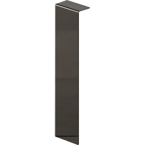 Ilcom FCI-Verbindung für FC-Stahl-Sockelleisten 100mm x 20mm x 10mm - Schwarz poliert
