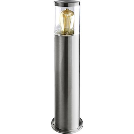 Lampadaire extérieur Heitronic 500682 NAXOS LED E27 acier inoxydable (1/3)