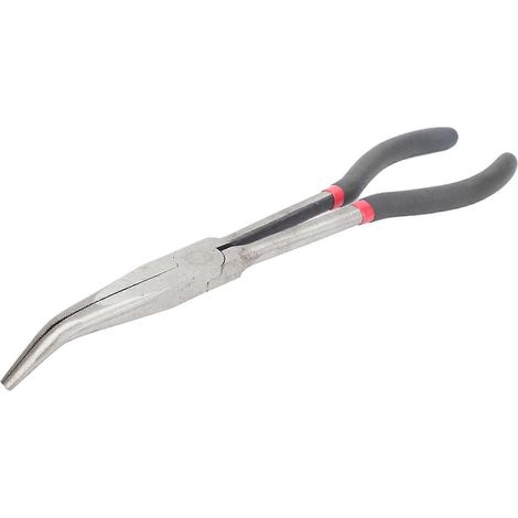 Pince à poignée allongée de 25 à 26 pouces (28 cm) avec bec courbé à 45 degrés et poignée en plastique - Outil de quincaillerie (1/2)