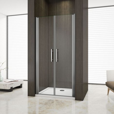 Mamparas de Ducha Puerta Abatible Doble 6mm Antical 110x195cm
