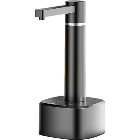 Bomba de agua automática, 3 modos, diseño fácil de usar, rotación de 360 grados, recargable, dispensador de agua universal - Negro (1/5)