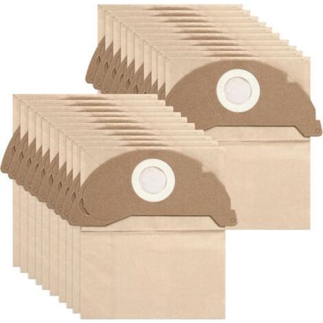 LAN 20 sacs filtrants compatibles avec l'accessoire pour aspirateur Kärcher 6.904-322 A2004 WD2 (1/4)