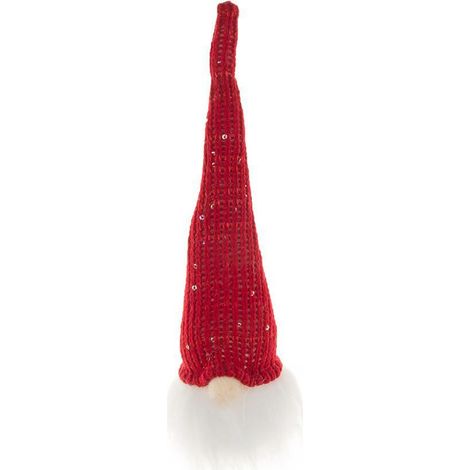 Gnomo navideño luminoso, adorno de punto sin rostro con luz LED, decoración colgante para el árbol de Navidad. (1/4)
