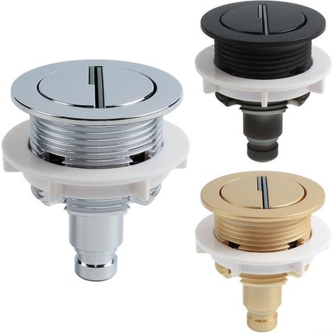38mm Chrome Plated Toilet Cistern Valve (Black) (1/5)