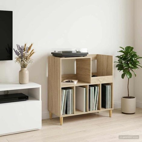 Beyamis Support pour platine vinyle Oak82 x 39,5 x 82,5 cm (1/5)