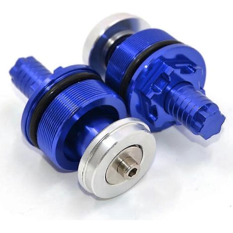 Kappe für die Federvorspannungs-Einstellschrauben der Motorradgabel für Yamaha V-Star 650 XVS650 XVS 650 1300 XVS1300 (2007–2013) und WR 125 WR125 (2010–2013) – Blau