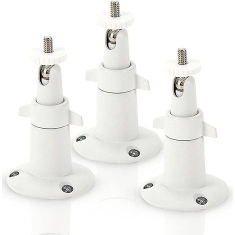Metall-Wandhalterung für Arlo Smart-Sicherheitskameras – Verstellbare Innen-/Außenhalterung für Arlo-Kameras und andere kompatible Modelle (3er-Pack, Weiß) (1/4)