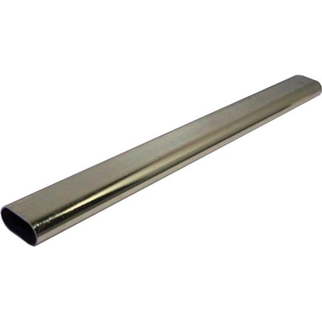 Tube de penderie ovale 30x15 LG 2,5m alu noir mat RAL 9005 - DUVAL - 51-0145-0125