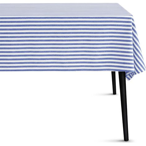 Tovaglia di cotone a righe bianche e blu 150x250 cm Remmar Jacquard duka (1/5)