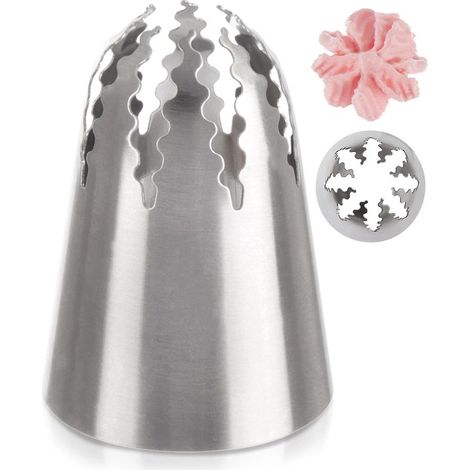 Stainless Steel Star Piping Nozzle, 2cm Diameter (1/5)