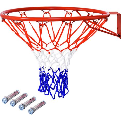 COSTWAY 46 cm Basketball Replacement Net All-Weather Basketball Goal Hoop-Red (1/5)