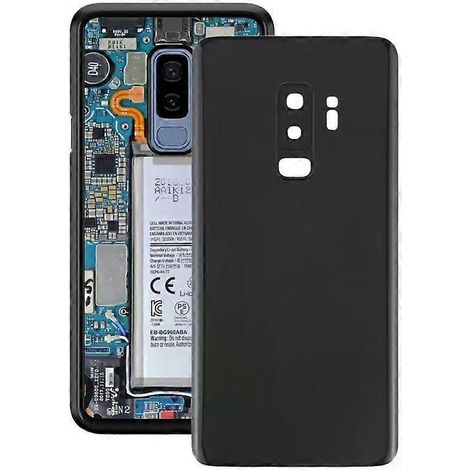 Coque arrière batterie Galaxy S9+ avec objectif caméra - Noir Noir (1/5)