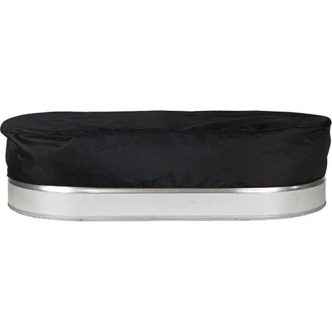 Bâche ovale pour piscine hors sol – 2 x 4 pieds (60 x 120 cm) – Tissu Oxford 420D résistant – Protection anti-feuilles, anti-insectes et anti-salissures – Cordon de serrage renforcé avec sangle de fix (1/4)