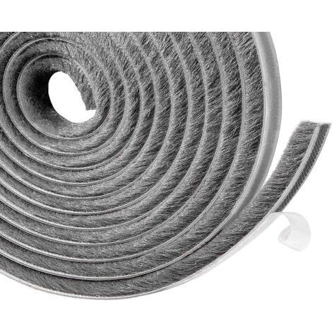 Fensterdichtung, Kälteschutzdichtung, Türdichtung, Eingangstürdichtung, 10 m (L) x 9 mm (B) x 9 mm (T), ideal zur Isolierung gegen Kälte, Lärm und Feuchtigkeit – Grau (1/5)