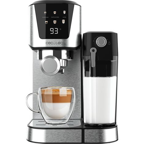 Cecotec – Cafetière à dosettes semi-automatique 20 bars – Système Thermoblock – Buse vapeur orientable – Réservoir amovible 1,5L