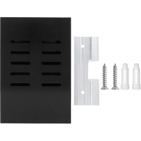 Étagère Murale de Cuisine Noire, Porte-Baguettes et Organisateur de Couteaux pour Cuisine (1/5)