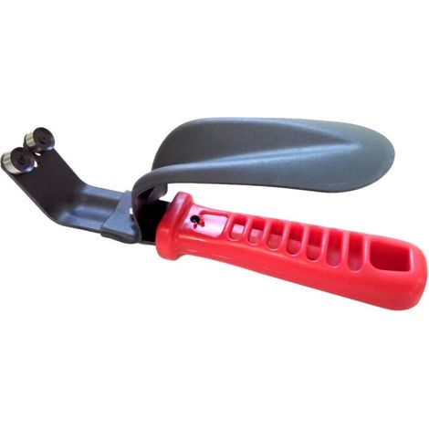 Pack of 1 Professional Plate Deburring Tool with Full Guard (Red) (1/5)