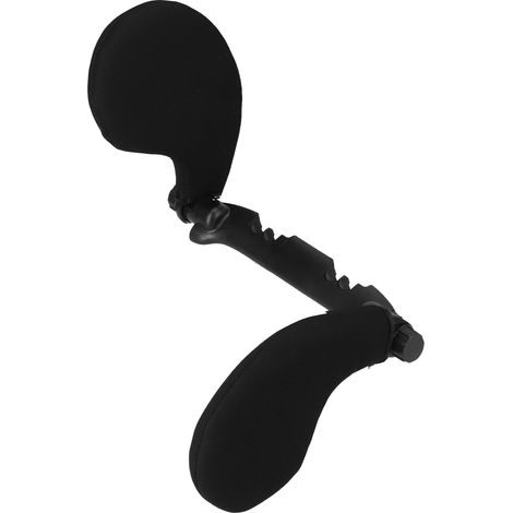 Verstellbare ABS-Autokopfstütze, bequemes elastisches Nackenkissen für Kinder und Erwachsene, schwarz, Auto-Nackenstütze (1/5)