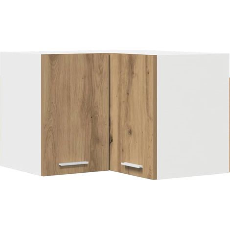 Armadio pensile multifunzionale per cucina 57 x 57 x 40 cm in legno multistrato bianco 020053240