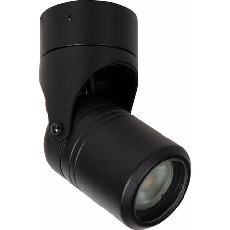 Plafoniera esterna Niort Lucide GU10 max 6W nera IP44 (1/5)