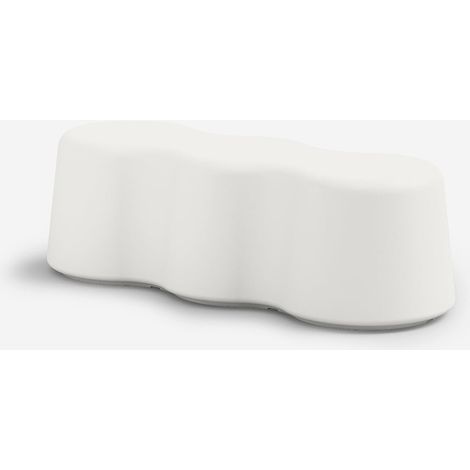 Gartenbank 3-Sitzer aus Polyethylen, modernes Design Peanuts - Weiß (1/4)