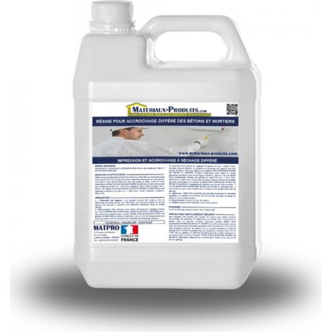 Résine pour accrochage differé des bétons et mortiers - 1 L Blanc laiteux - MATPRO