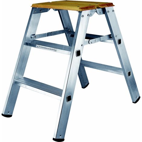 Iller Montagetritt, beidseitig begehbar mit großer Standfläche 2x2 Stufen und 2,45m AH (1/2)