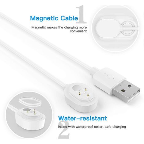 Câble de chargement magnétique pour Arlo Ultra 4K UHD, étanche, 6 m/9 m, blanc (1/4)