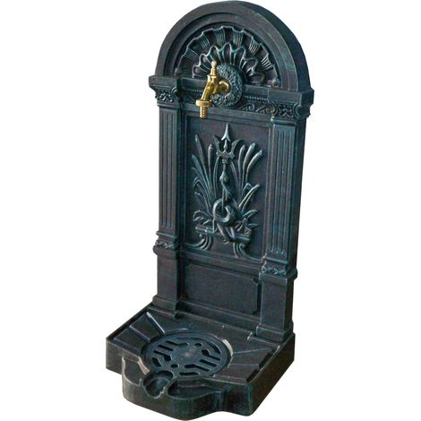 Fontaine de jardin en bambou avec robinet en laiton