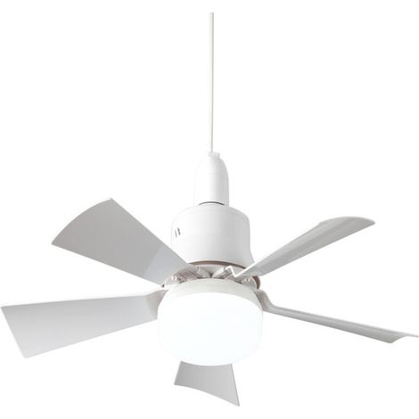 Jeffergarden Lampe ventilateur détachable à tête E27, intensité lumineuse variable en continu, 3 couleurs, minuterie, mémoire et télécommande. (1/4)