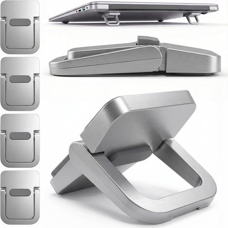 Rehausseur de clavier portable, 4 supports auto-adhésifs pour ordinateur portable, mini pieds invisibles pour ordinateur, clavier, ordinateur portable, support de bureau avec silicone antidérapant (ar (1/5)