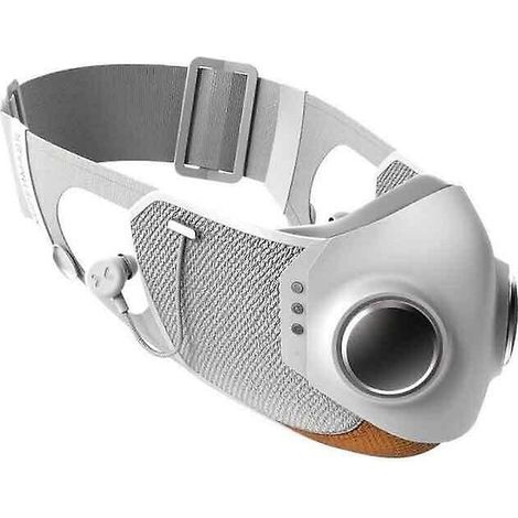 High-tech mask double valve protective mask white dust mask 1 with light MUMU (1/2)