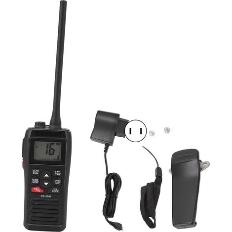 Radio portative étanche IP67, talkies-walkies flottants marins FM, émetteur-récepteur AC100-240V prise US. (1/5)