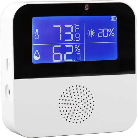 Hochpräziser WLAN-Feuchtigkeits- und Temperatursensor, intelligentes Thermometer und Hygrometer mit 2,9-Zoll-LCD-Bildschirm (1/5)