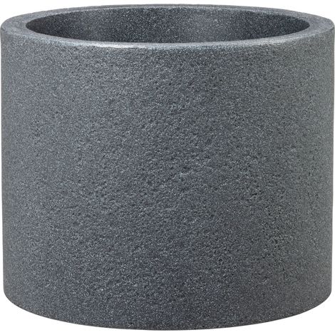 Scheurich Panzano 30, vase/pot de fleurs/pot de plantes, rond, en plastique couleur : granit noir, 28.8 cm de diamètre, 24.3 cm de hauteur, 14 l vol. (1/5)