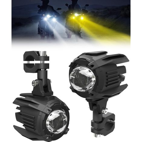 Feux Antibrouillard Moto Phare Additionnel Moto LED