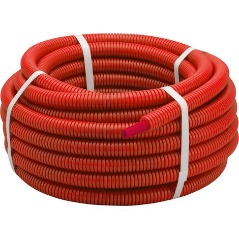 Tube PER gainé rouge NOYON & THIEBAULT Ø20 - 50 mètres