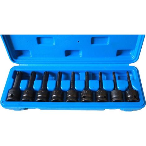 YMYNY Jeu de 9 douilles à chocs Ribe 1/2" (tailles M5 à M14) (1/2)
