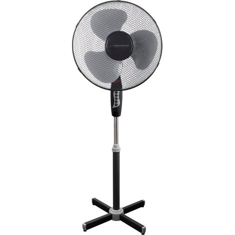 Esperanza standventilator 16 zoll hurricane schwarz grau
