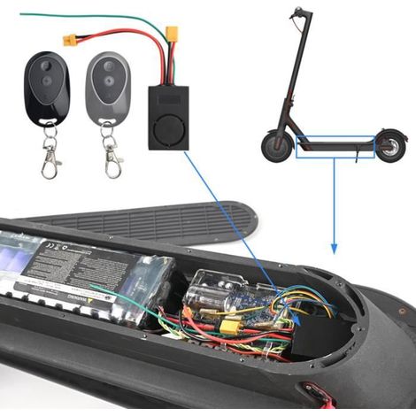 Dispositif Antivol de Scooter éLectrique SystèMe D'Alarme de Vibration Support pour M365 XT30